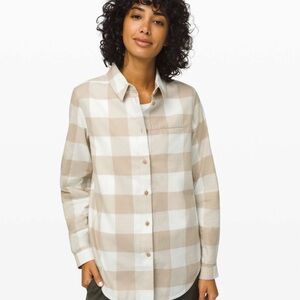 Plaid Button-Up Shirt